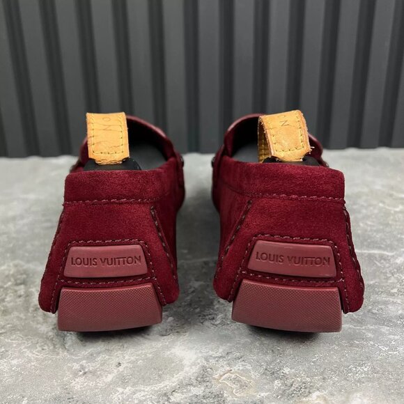 Louis Vuitton Monte Carlo Moccasins Red Suede 7.5 LV or 8.5 US or 41.5 EUR - Picture 8 of 13